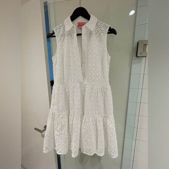 Kate Spade White Eyelet Shirtdress with POCKETS - Picture 5 of 6